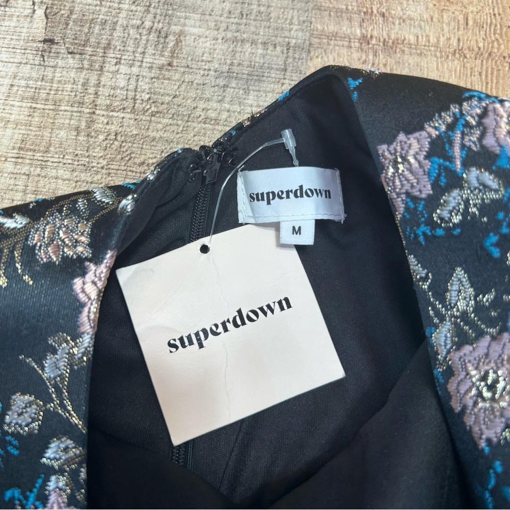 Superdown Macey Black and Pink Bodycon Mini Dress Spaghetti Strap - Picture 10 of 13
